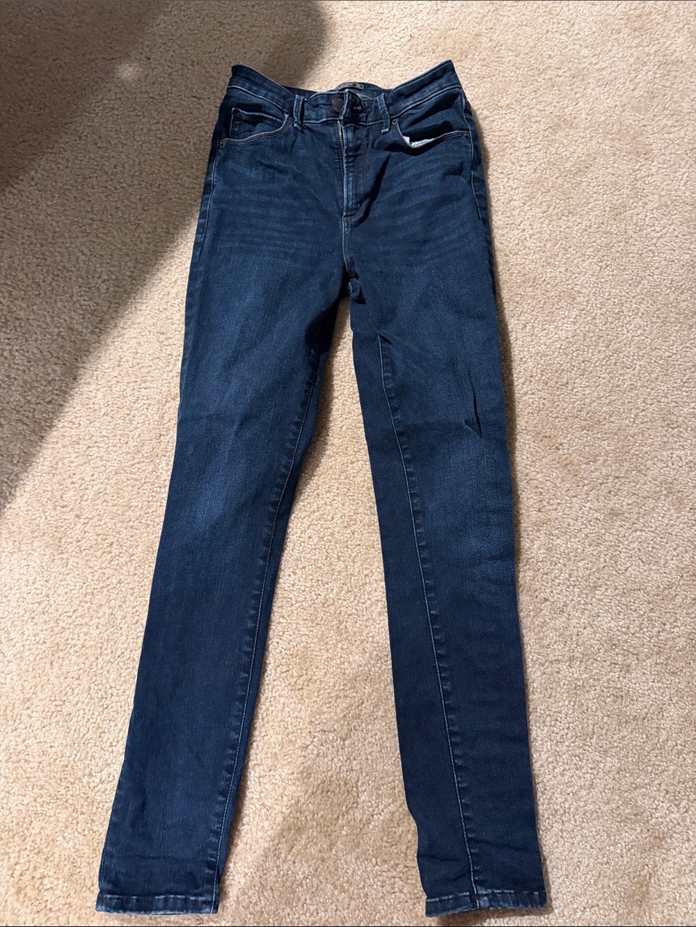 Abercrombie & fitch Dark Blue curve love high rise Women's Skinny Jeans
